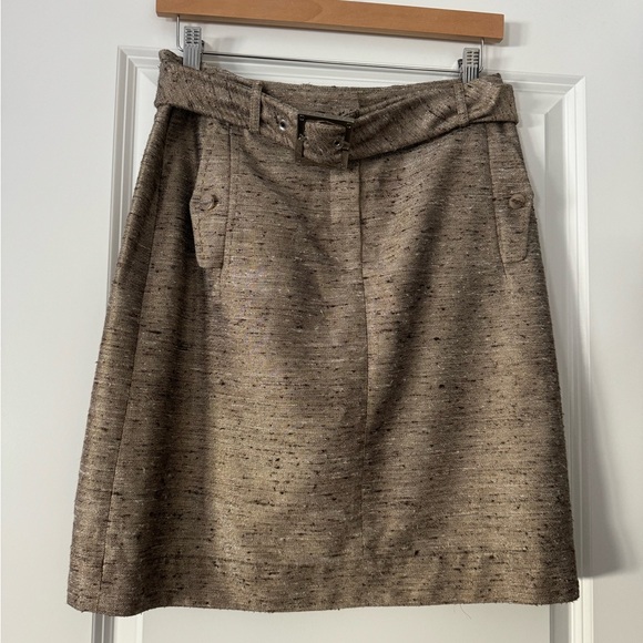 Tory Burch Dresses & Skirts - Tory Burch Belted Skirt Size 6 in Tan